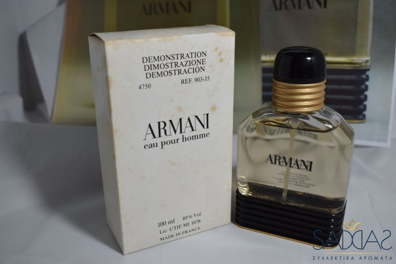 Giorgio Armani Eau Pour Homme (Version De 1984) Toilette Vaporisateur 100 Ml 3.3 Fl.oz