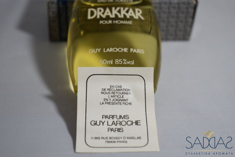 Guy Laroche Drakkar (1972) Original Pour Homme / For Men Eau De Toilette 50 Ml 1.7 Fl.oz.