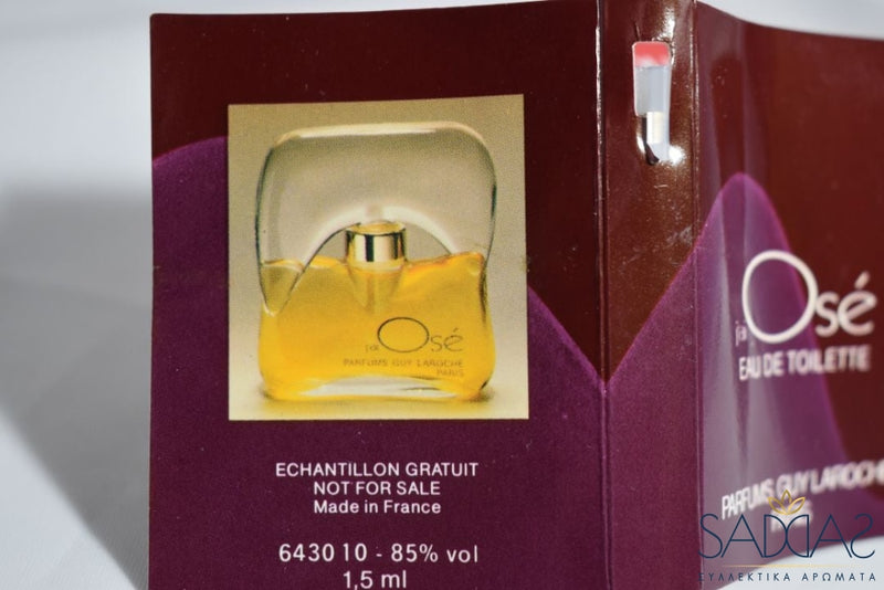 Guy Laroche Jai Osé (Version De 1977) Original Pour Femme Eau Toilette 1 5 Ml 0.05 Fl.oz Samples