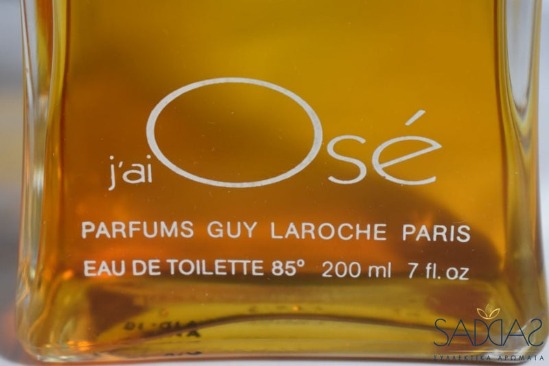 Guy Laroche Jai Osé (Version De 1977) Original Pour Femme Eau Toilette 200 Ml 6.7 Fl.oz Jumbo !!!