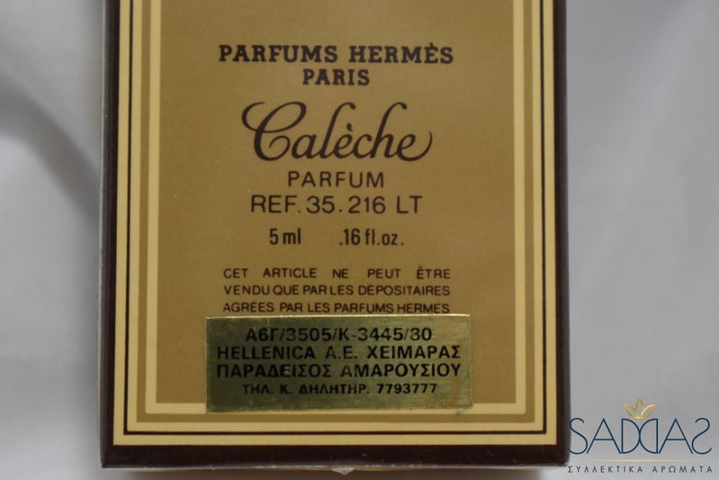 Hermès Caleche (Version De 1961) Original Pour Femme Parfum 5 Ml 0.16 Fl.oz.