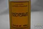 Jean Couturier Monsieur (1976) Original Pour Homme Apres Rasage Lotion Vaporisateur 110 Ml 3.7 Fl.oz