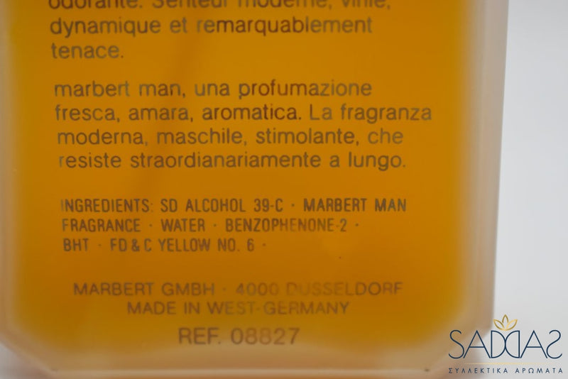 Marbert Man (Version De 1977) Original Pour Homme Eau Cologne Spray 100 Ml 3.3 Fl.oz Demonstration.