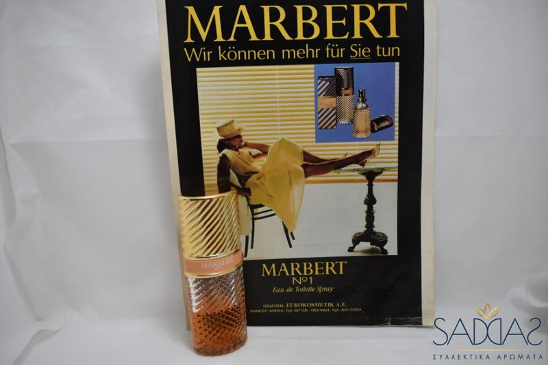 Marbert Nº 1 (Version De 1980) Original Pour Femme Eau Toilette Spray 50 Ml 1.9 Fl.oz (Full 56%) .