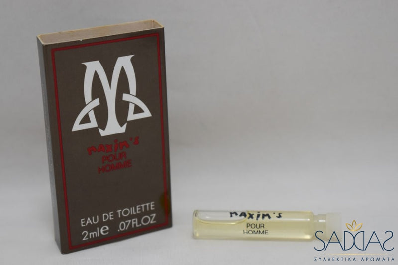 Maxims De Paris Pour Homme (Version 1988) Original Eau Toilette 2 Ml 0.07 Fl.oz Samples.