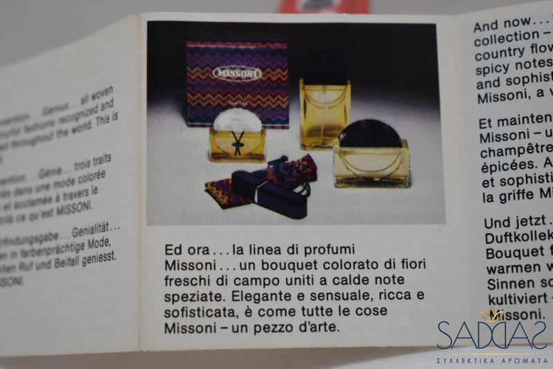 Missoni Donna (Version De 1982) Original Pour Femme Eau Toilette 125 Ml 4.2 Fl.oz.