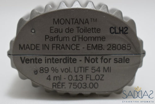 Montana Parfum D Homme (Version De 1989) Original For Men Eau Toilette / Cologne 4 Ml 0.13 Fl.oz -