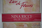 Nina Ricci Eau De Fleurs (Version 1980) Original Pour Femme Toilette 200 Ml 6.7 Fl.oz - Jumbo !!!