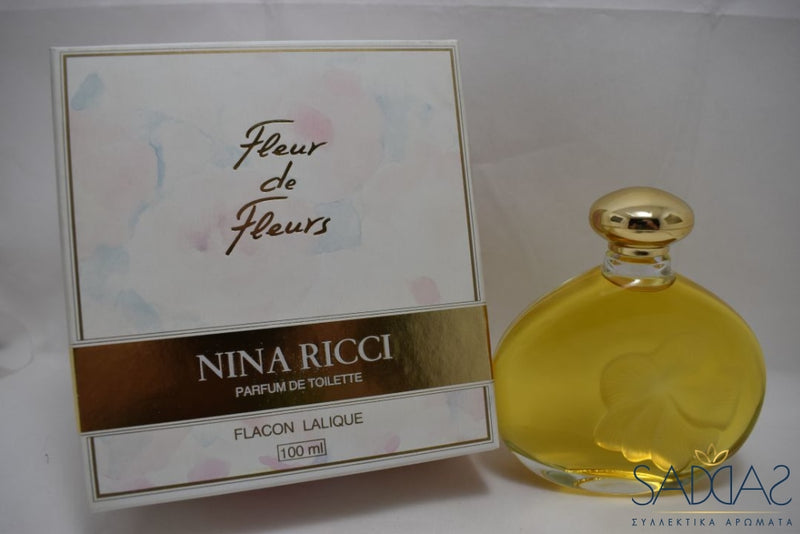 Nina Ricci Fleur De Fleurs (Version 1982) Original (Flacon Lalique) Pour Femme Parfum Toilette 100