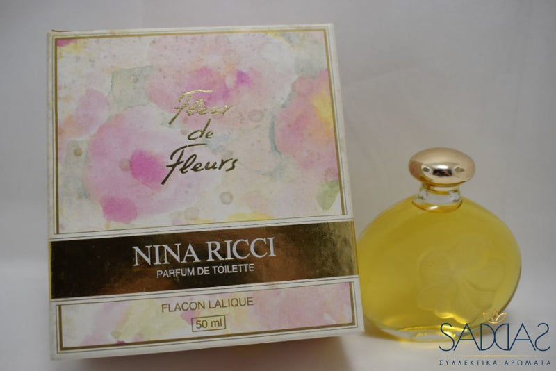 Nina Ricci Fleur De Fleurs (Version 1982) Original (Flacon Lalique) Pour Femme Parfum Toilette 50 Ml