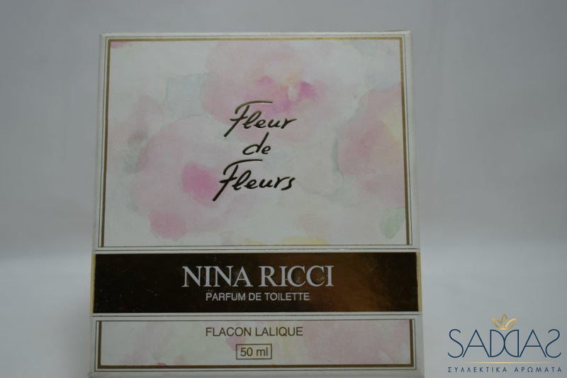 Nina Ricci Fleur De Fleurs (Version 1982) Original (Flacon Lalique) Pour Femme Parfum Toilette 50 Ml