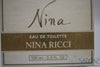 Nina Ricci (Version 1987) Original(Flacon Lalique) Pour Femme Eau De Toilette 100 Ml 3.3 Fl.oz.
