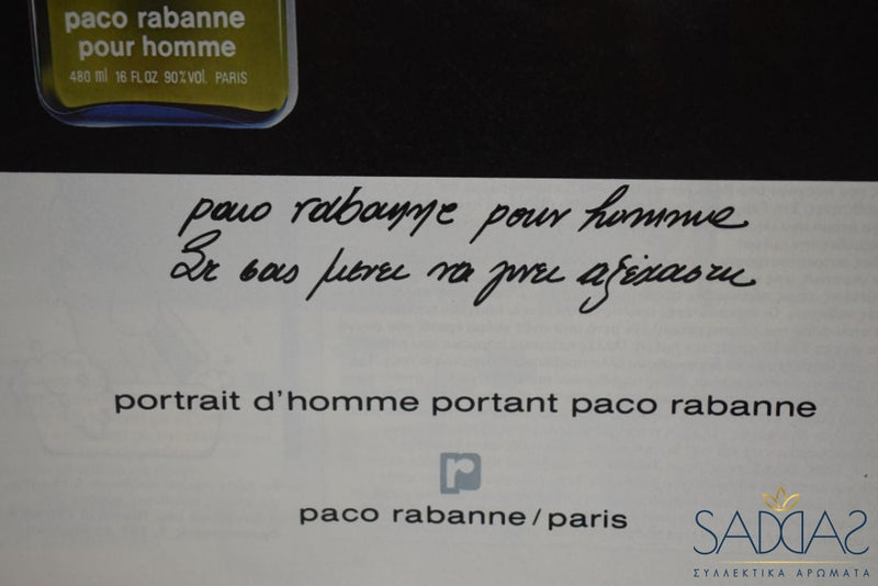 Paco Rabanne Pour Homme (Version 1973) Original Eau De Toilette Vaporisateur Natural Spray 100 Ml