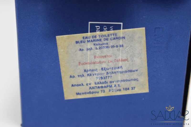 Pierre Cardin Bleu Marine De (Version 1986) Original Pour Homme Eau Toilette 118 Ml 4 Fl.oz.
