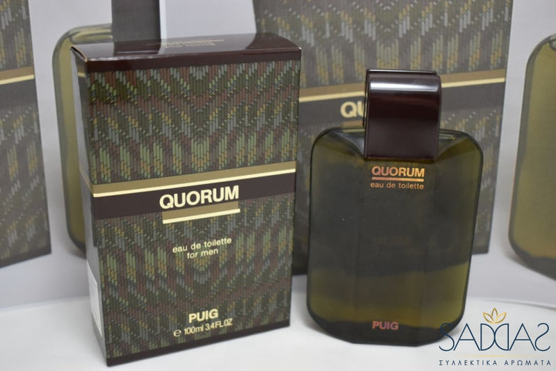 Puig Quorum (Version De 1982) Original For Men / Pour Homme Eau Toilette 100 Ml 3.4 Fl.oz.