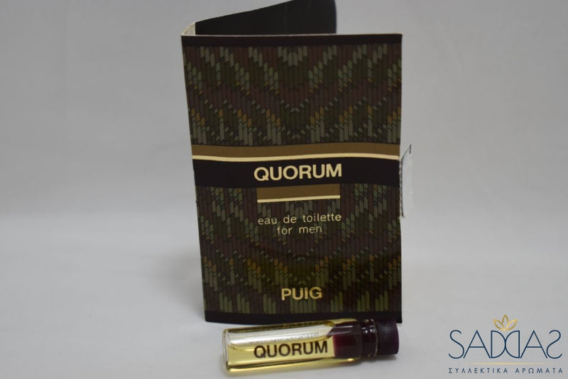 Puig Quorum (Version De 1982) Original For Men / Pour Homme Eau Toilette 2 Ml 0.07 Fl.oz - Samples