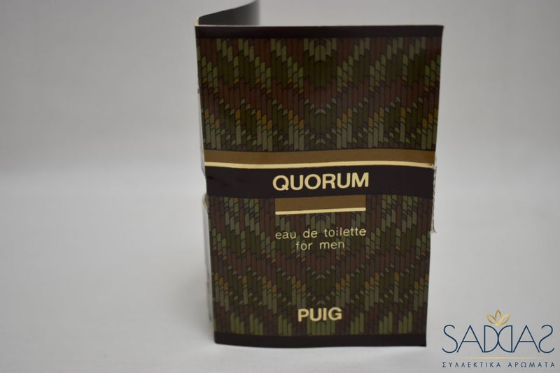 Puig Quorum (Version De 1982) Original For Men / Pour Homme Eau Toilette 2 Ml 0.07 Fl.oz - Samples