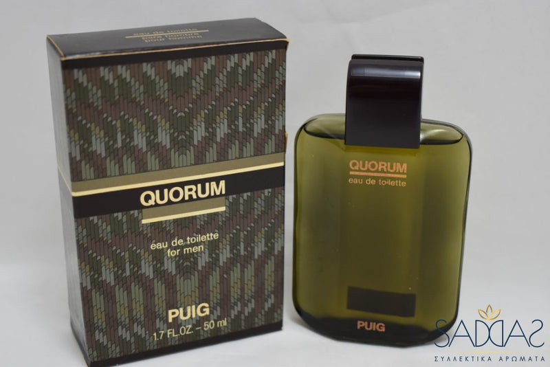 Puig Quorum (Version De 1982) Original For Men / Pour Homme Eau Toilette 50 Ml 1.7 Fl.oz.