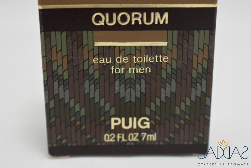 Puig Quorum (Version De 1982) Original For Men / Pour Homme Eau Toilette 7 Ml 0.23 Fl.oz -