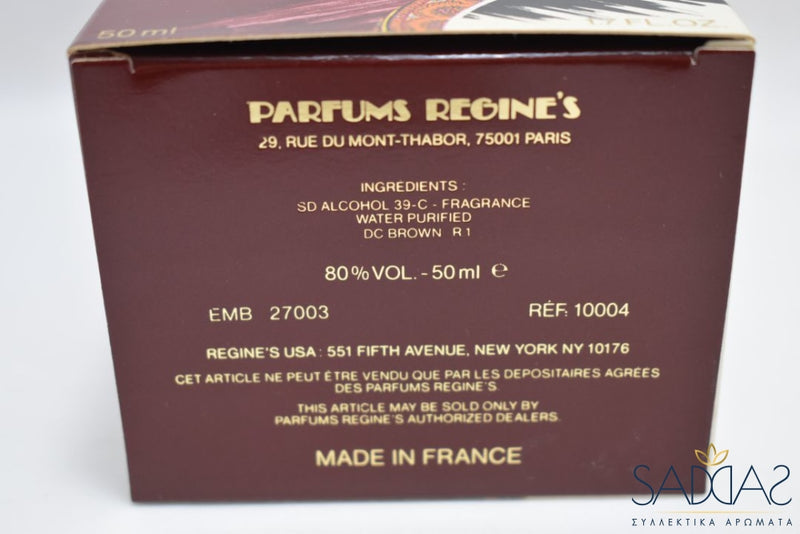 Regines Parfums (Version 1989) Original Pour Femme / For Women Eau De Toilette 50 Ml 1.7 Fl.oz.