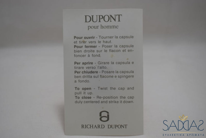 Richard Dupont Pour Homme (Version De 1980) Eau Toilette 75 Ml 2.5 Fl.oz.