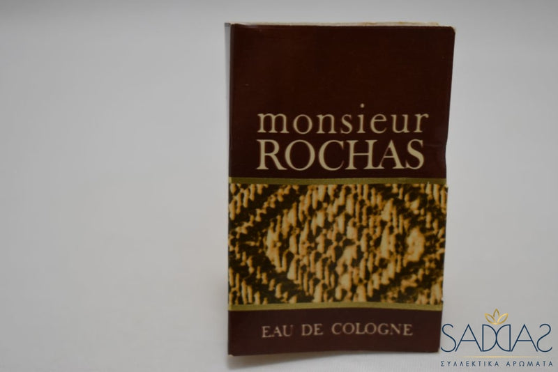 Rochas Monsieur Pour Homme / For Men (Version De 1969) Original Eau Cologne 2 Ml 0.06 Fl.oz Samples