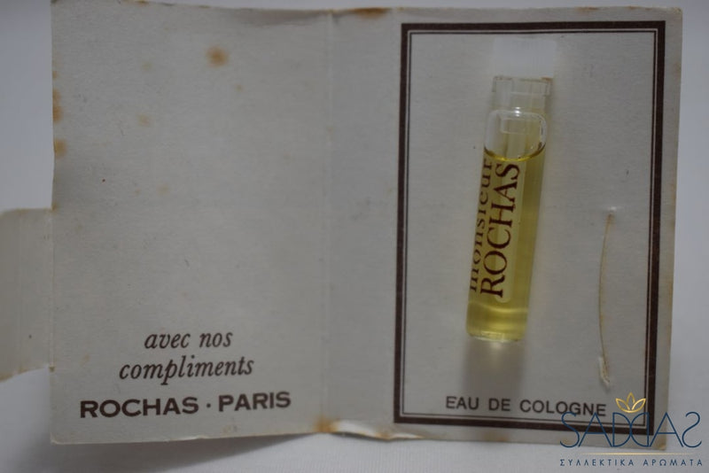 Rochas Monsieur Pour Homme / For Men (Version De 1969) Original Eau Cologne 2 Ml 0.06 Fl.oz Samples